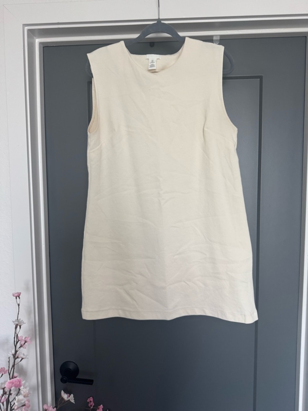 H&M Cream Sleeveless Knit Dress